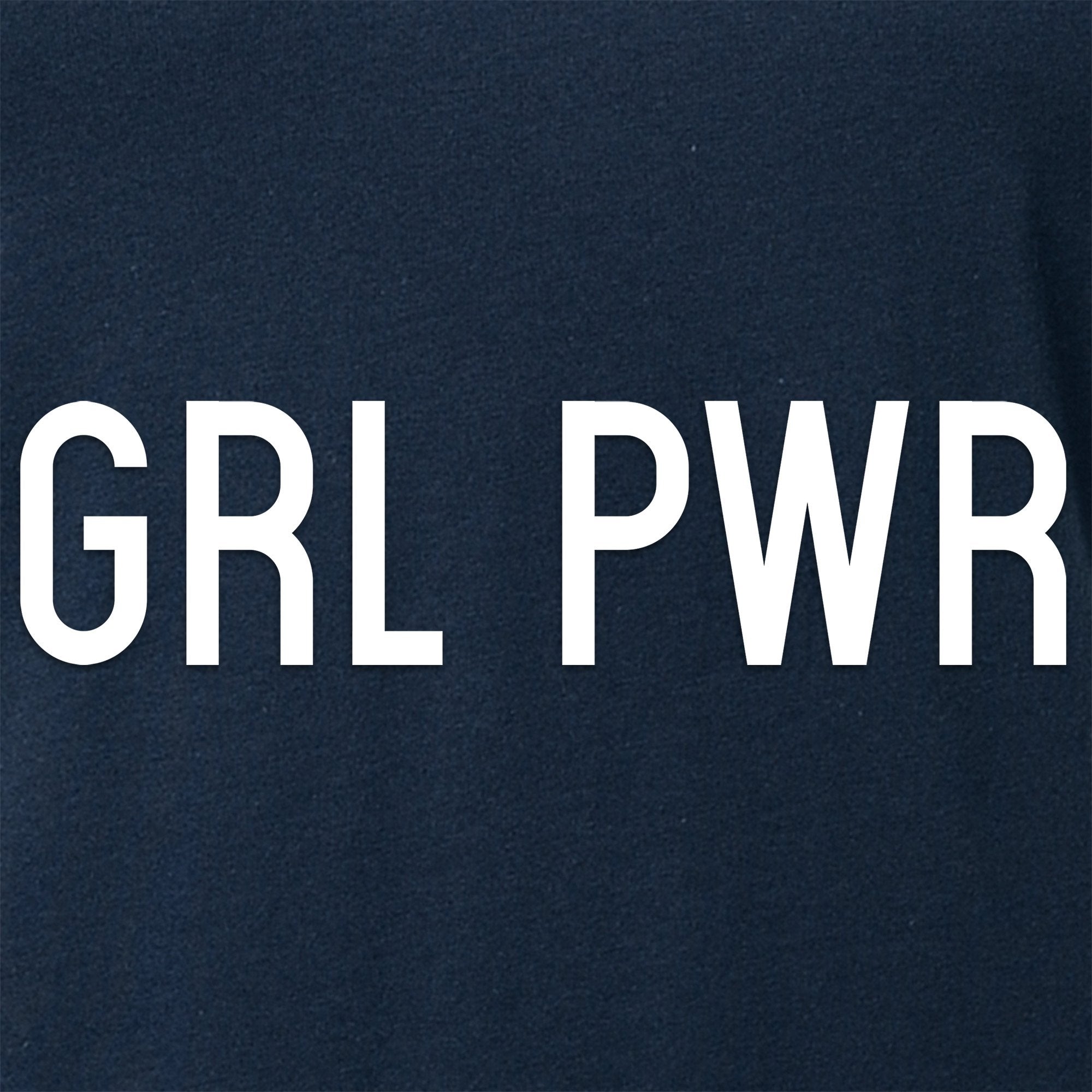 GRL PWR Black V-Neck Tee Shirt