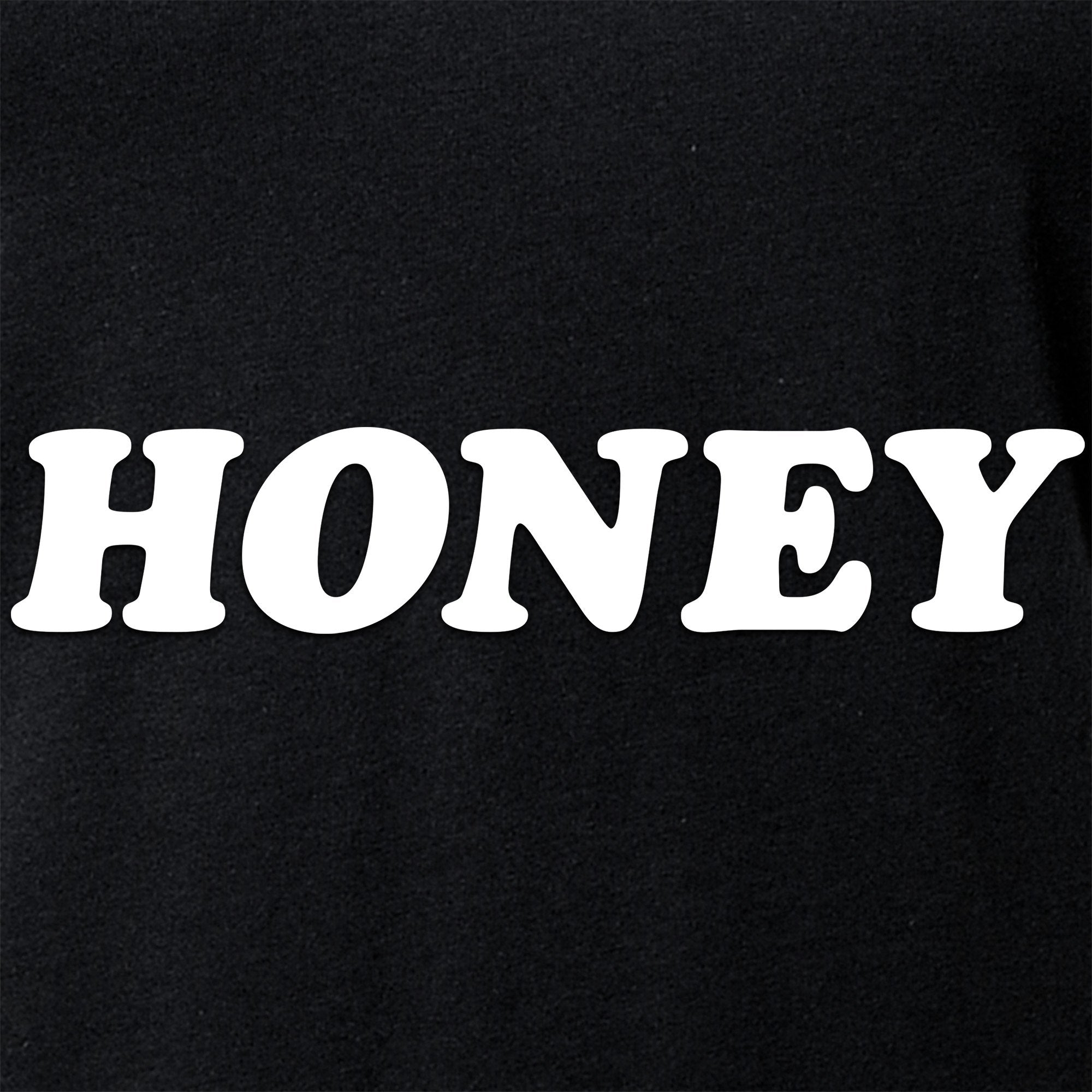Honey Black V-Neck Tee Shirt