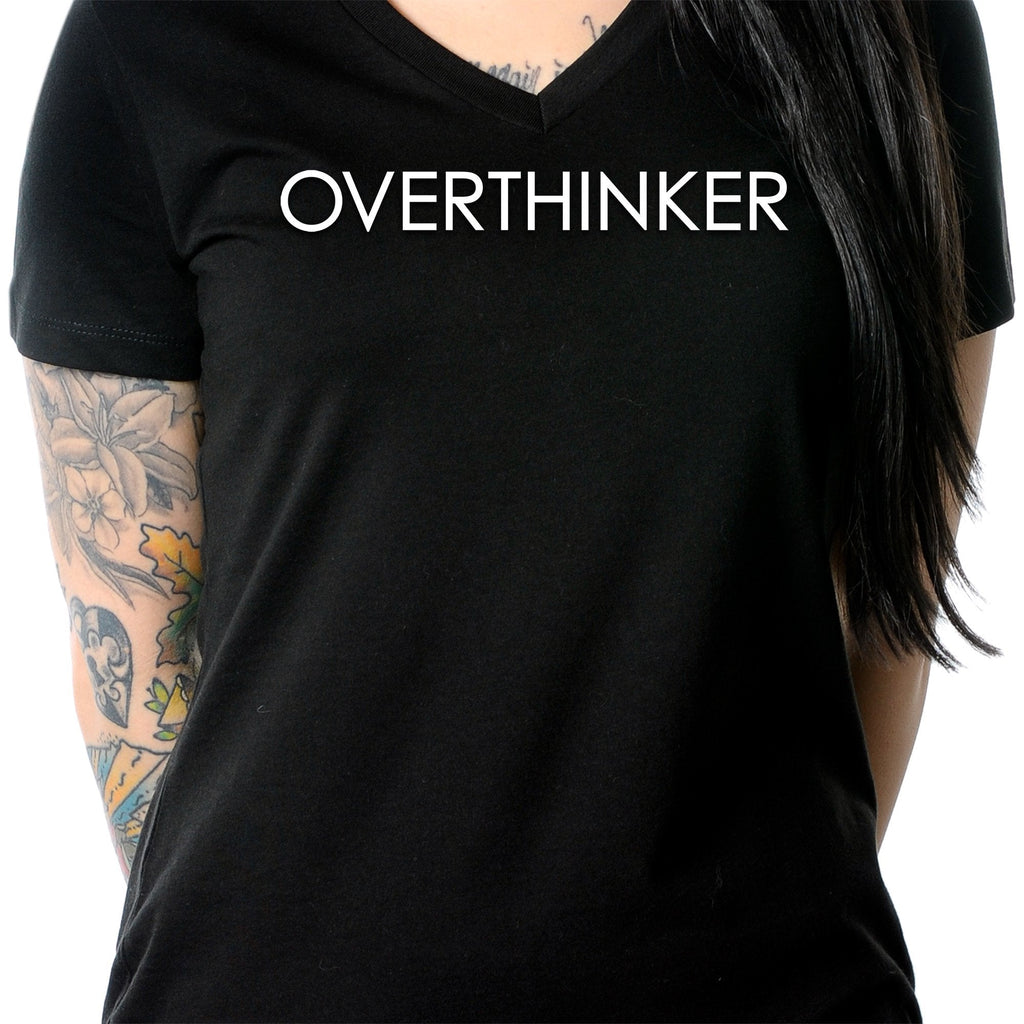 Overthinker Tapered V-Neck Tee Shirt