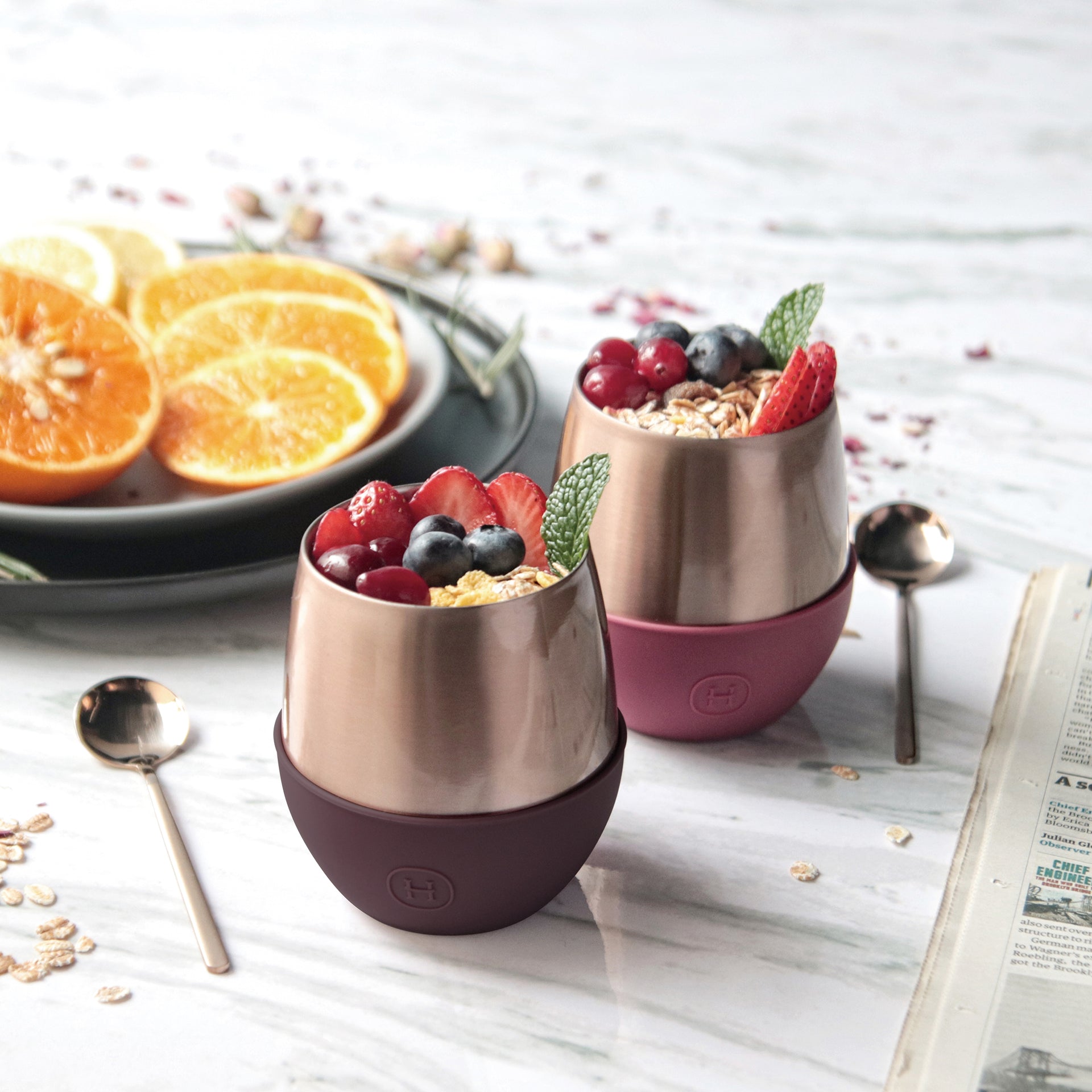 Pink Gold Tumbler-Wild Cherry 8 OZ