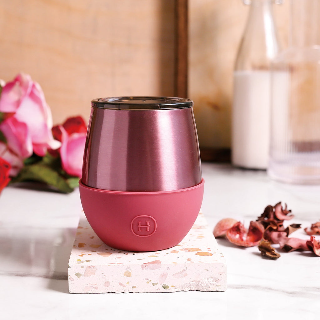Rose Gold Tumbler-Sangria 8 OZ