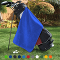 Platinum Velour Golf Towel Corner Grommet & Hook Pack of 3