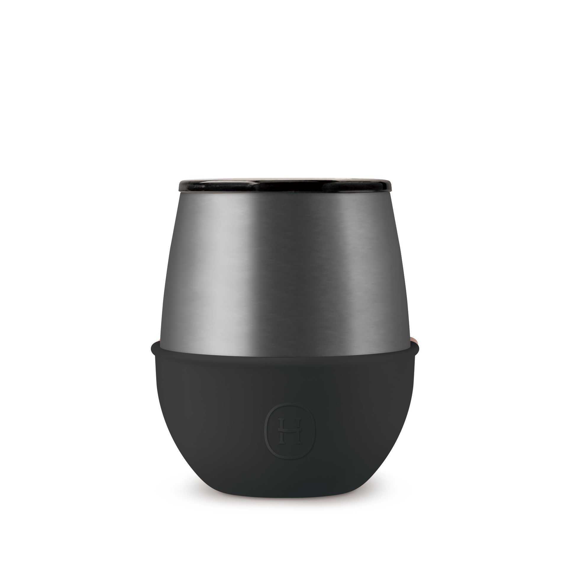 Titanium Grey Tumbler-Ink Black 8 OZ