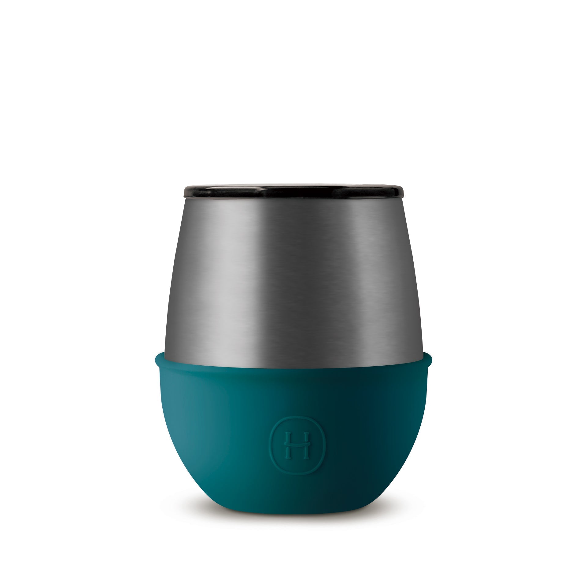 Titanium Grey Tumbler-Peacock Green 8 OZ