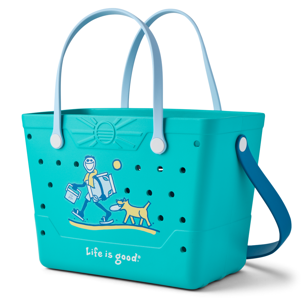 Life is Good Beachcomber Bag Teal Green