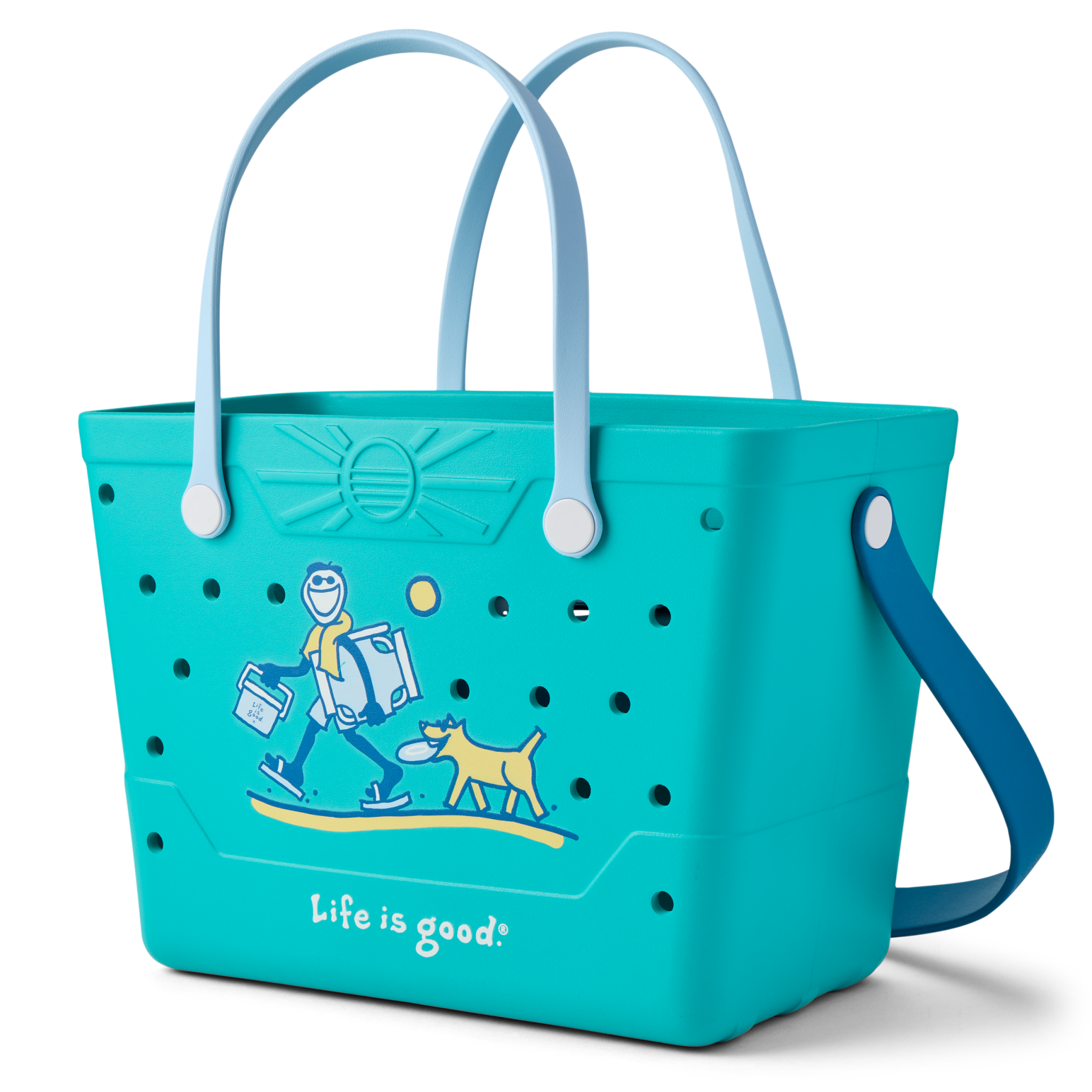 Life is Good Beachcomber Bag Teal Green