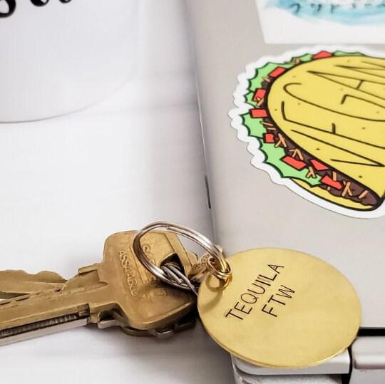 UNFUCKWITHABLE Brass Keychain