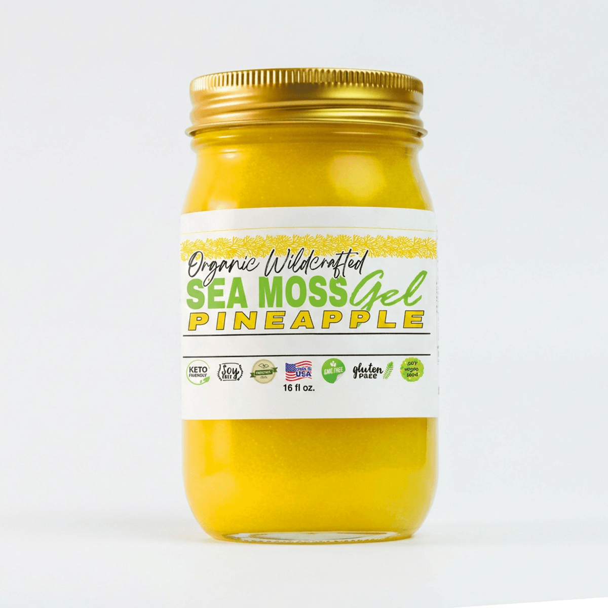 Sea Moss Gel - Pineapple Flavor 16oz