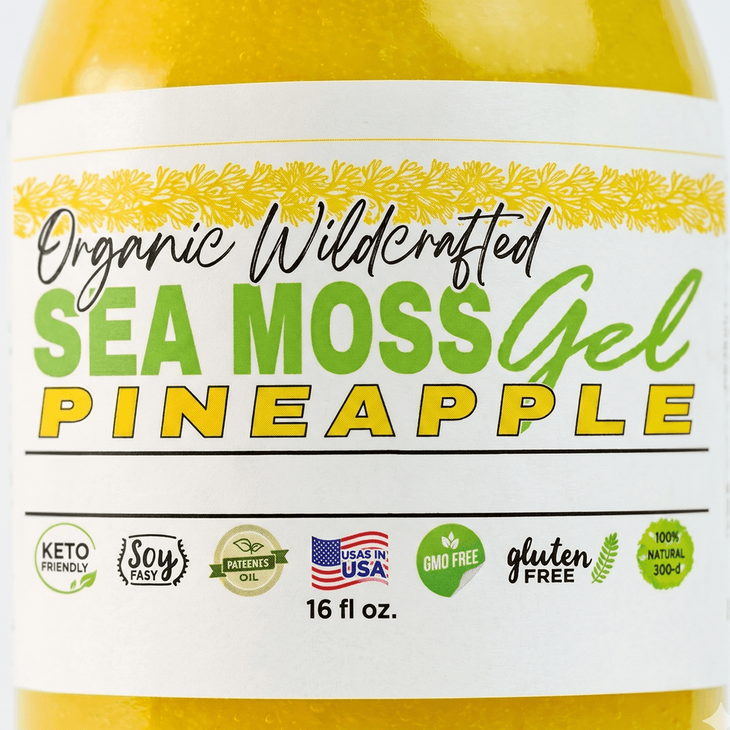 Sea Moss Gel - Pineapple Flavor 16oz