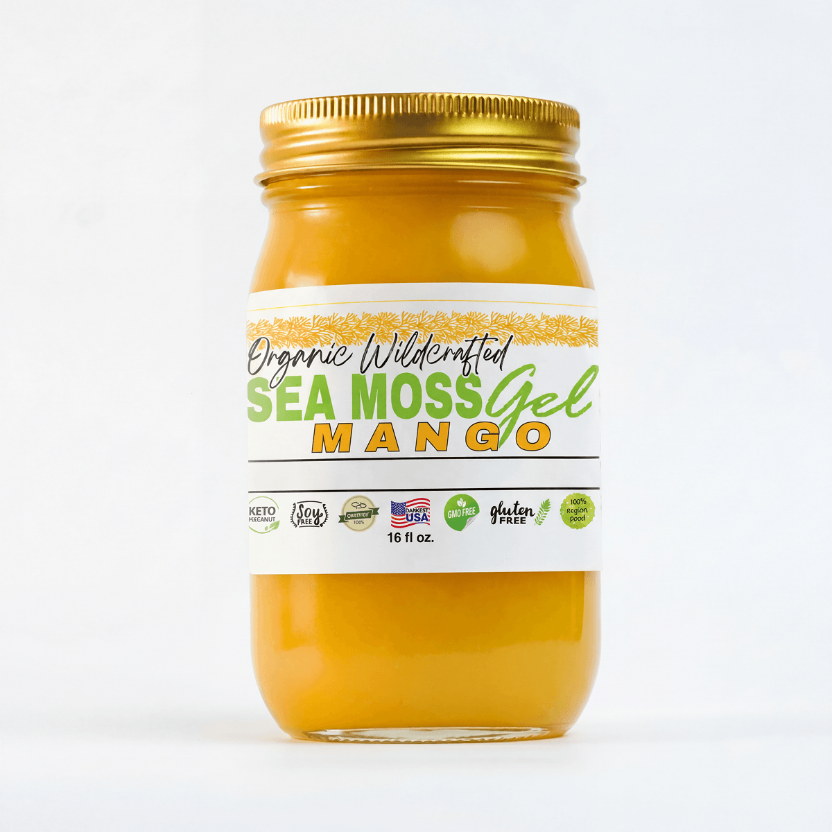 Sea Moss Gel - Mango Flavor 16oz