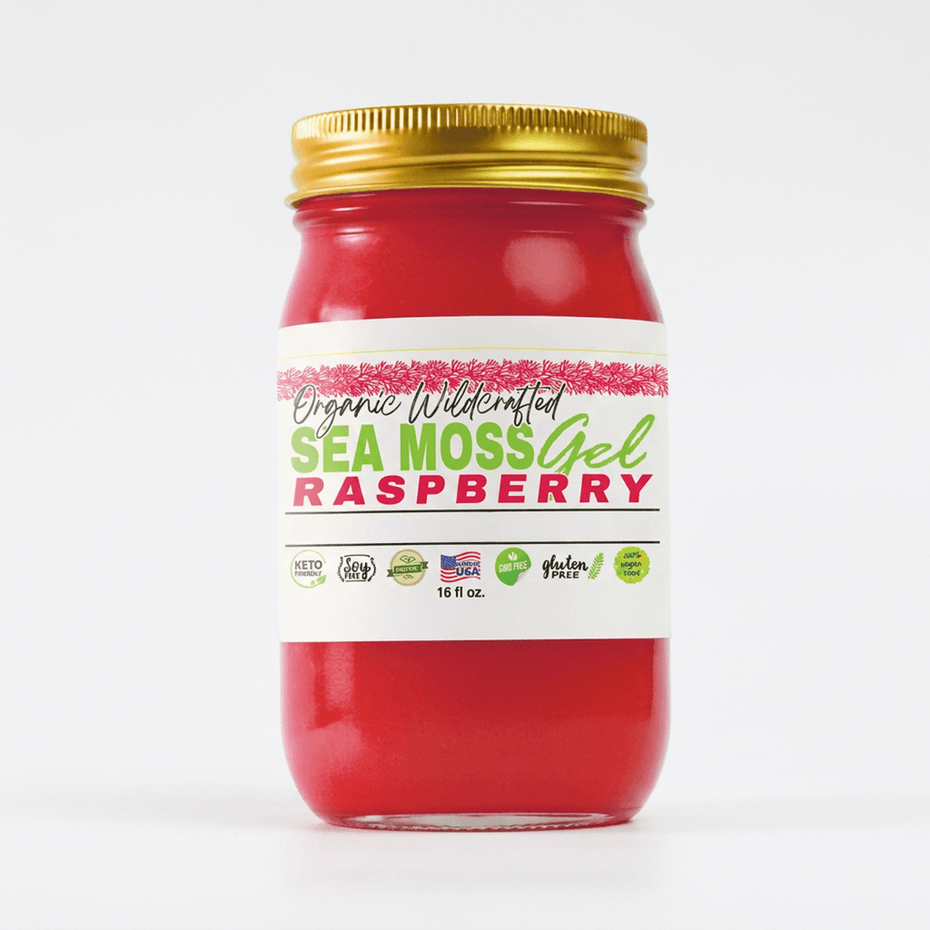 Sea Moss Gel - Raspberry Flavor 16oz