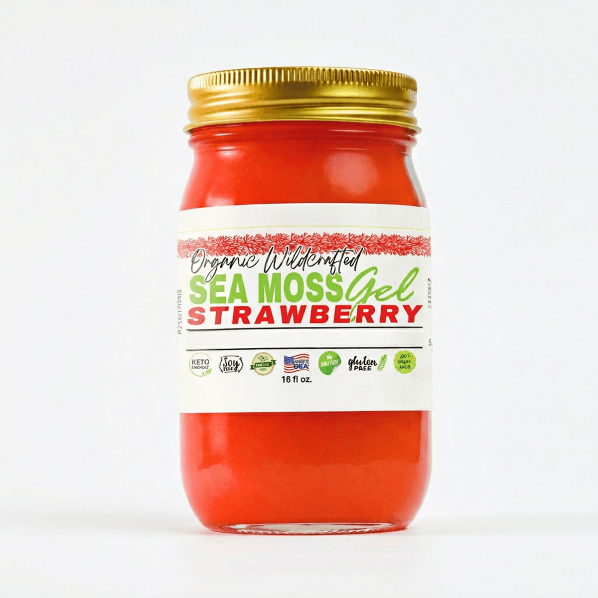 Sea Moss Gel - Strawberry Flavor 16oz