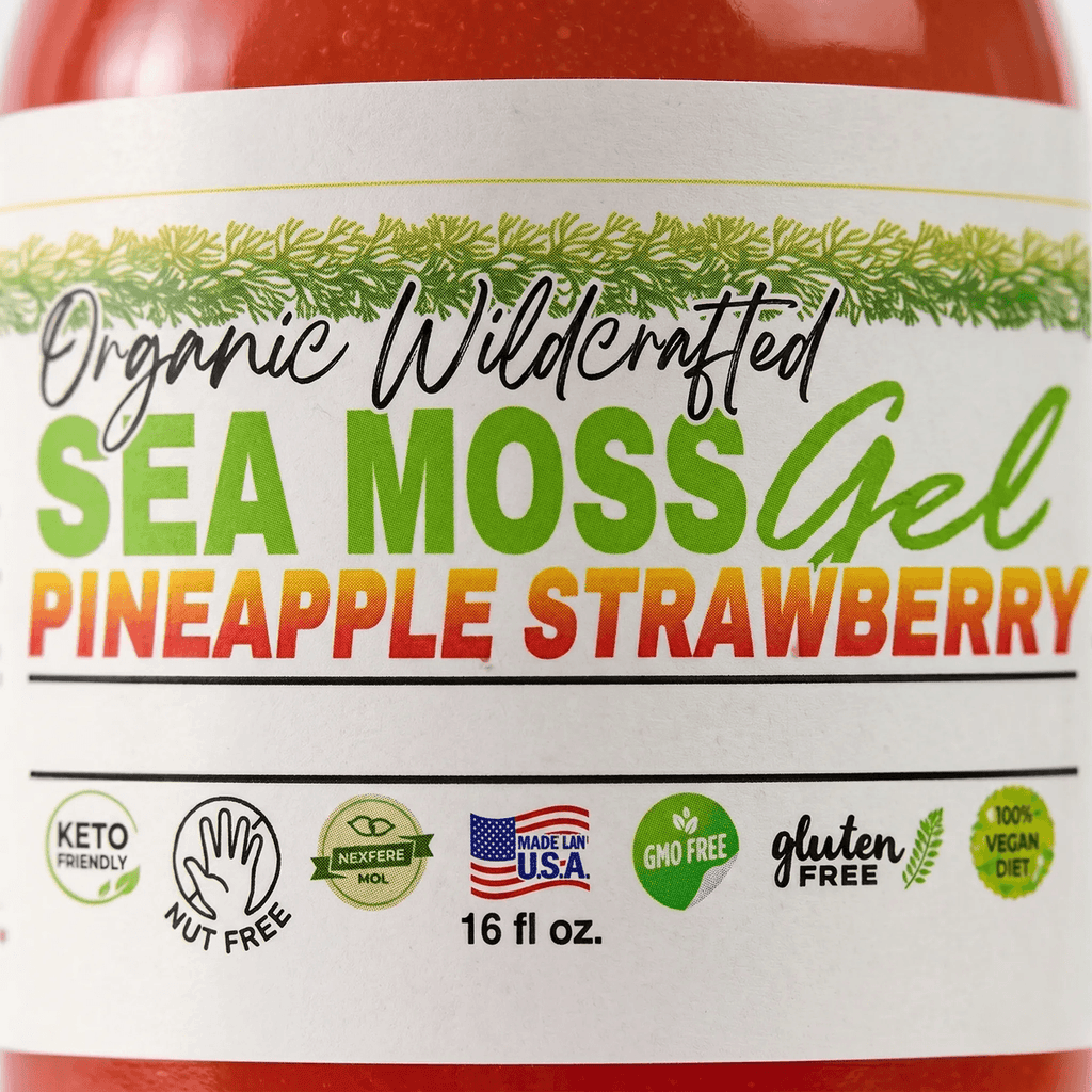 Sea Moss Gel - Strawberry Pineapple Flavor 16oz