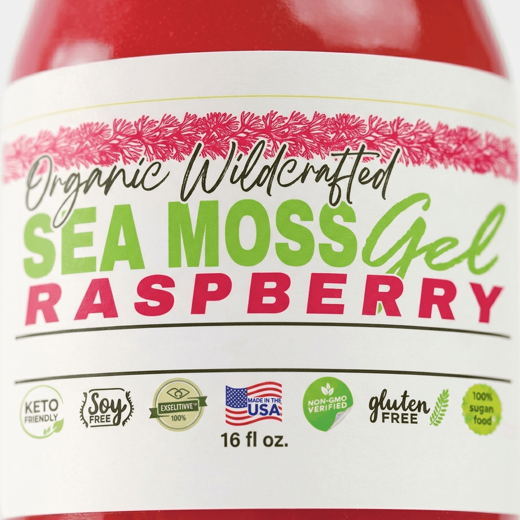 Sea Moss Gel - Raspberry Flavor 16oz