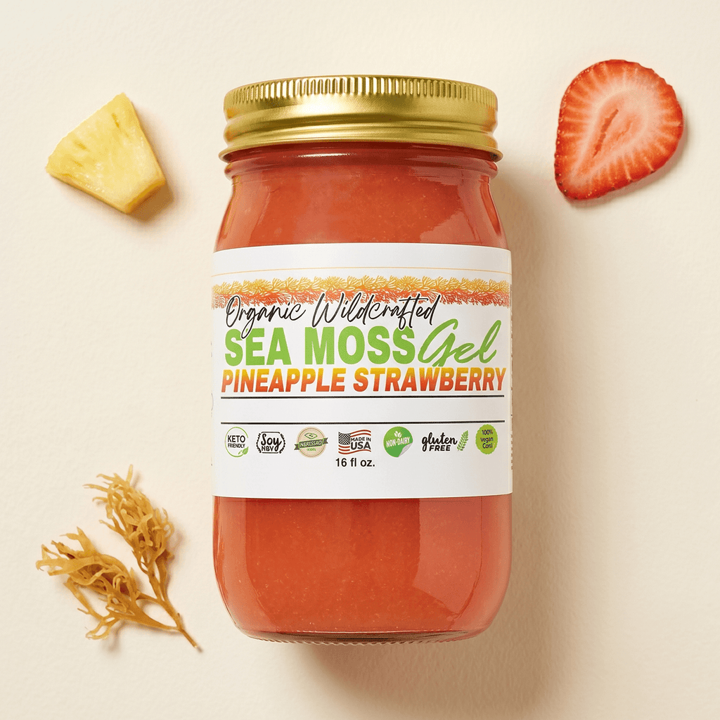Sea Moss Gel - Strawberry Pineapple Flavor 16oz