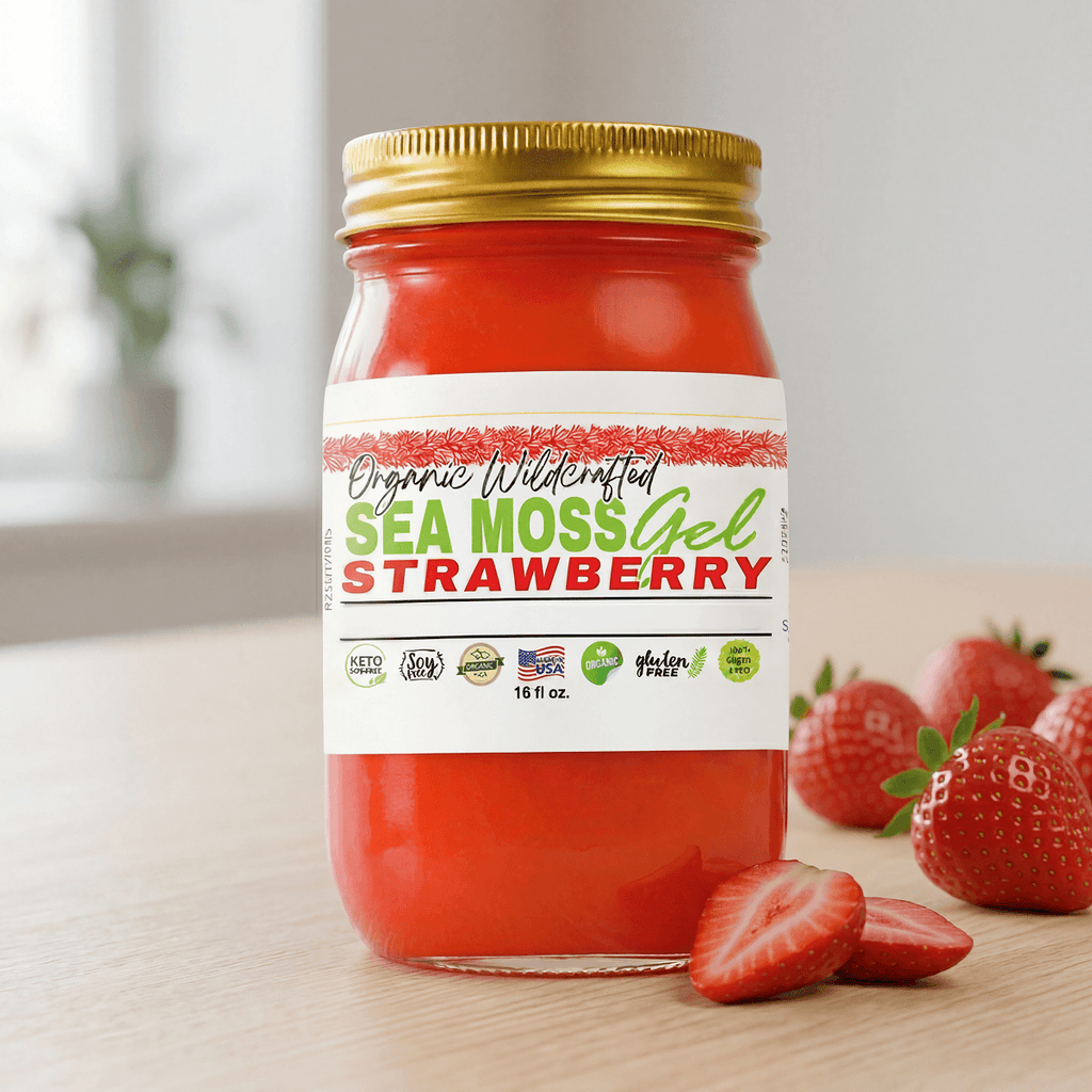 Sea Moss Gel - Strawberry Flavor 16oz