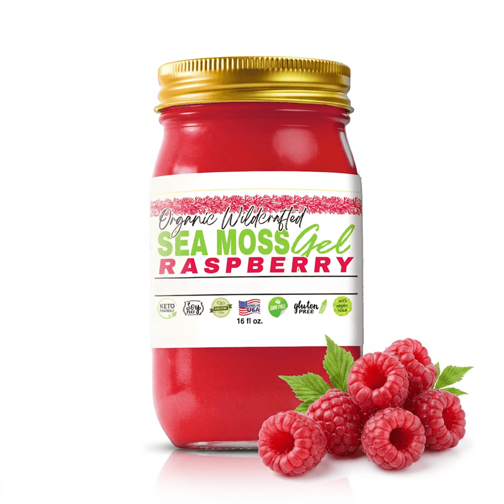 Sea Moss Gel - Raspberry Flavor 16oz