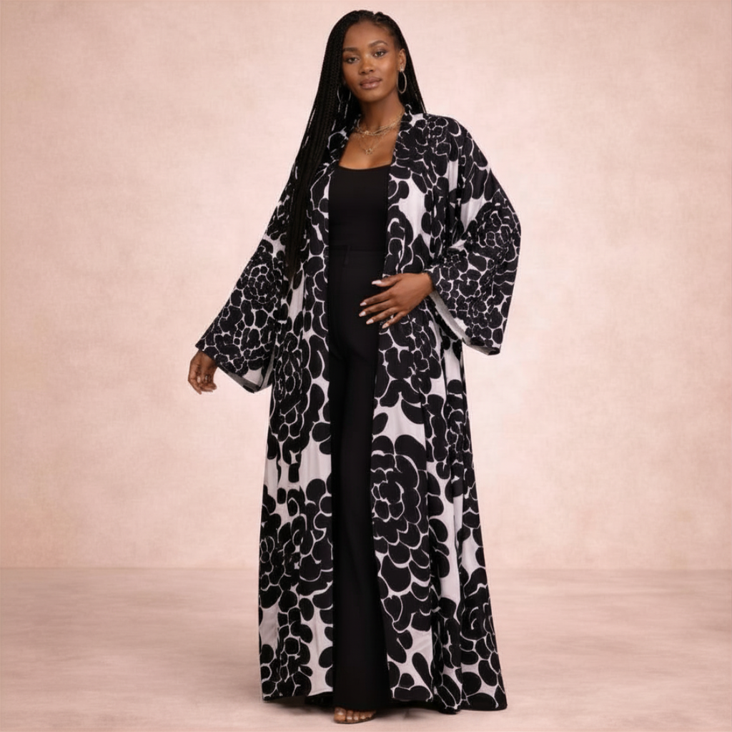 Midnight Bloom Kimono