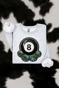 Turquoise 8Ball Sweatshirt