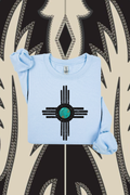 Turquoise Zia Sweatshirt