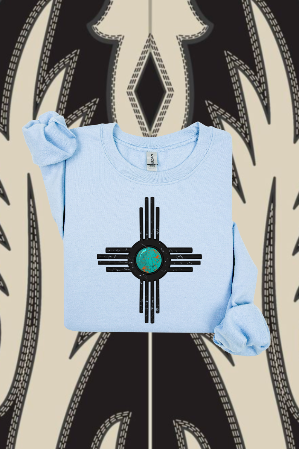 Turquoise Zia Sweatshirt