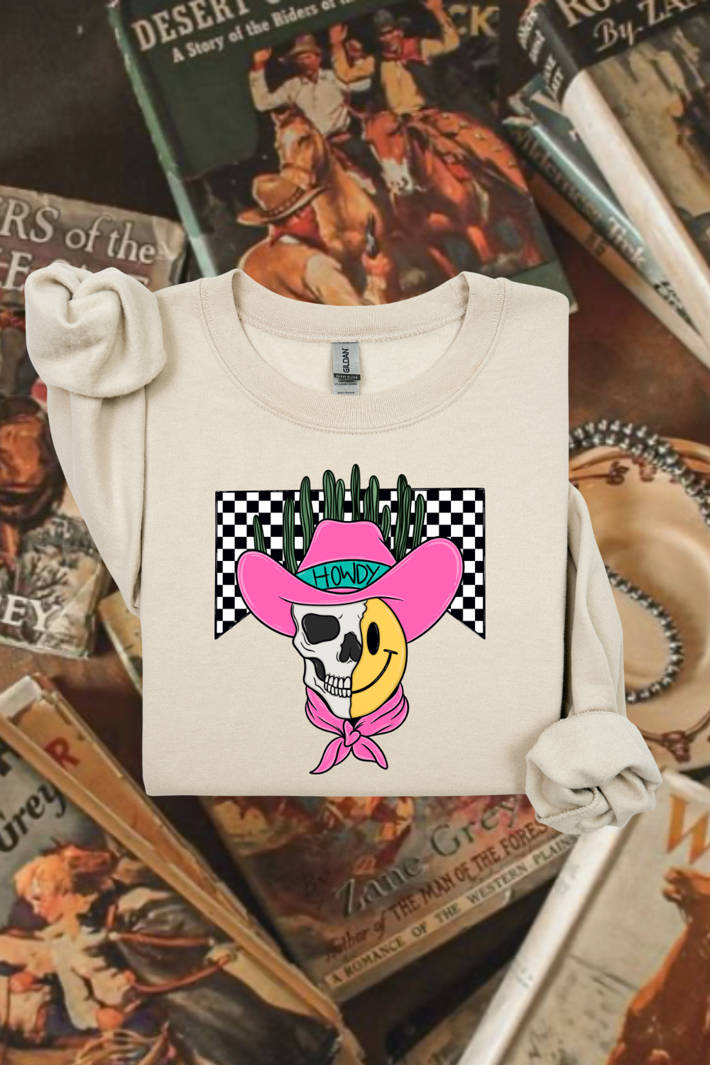 Western Smiley Sweatshirt