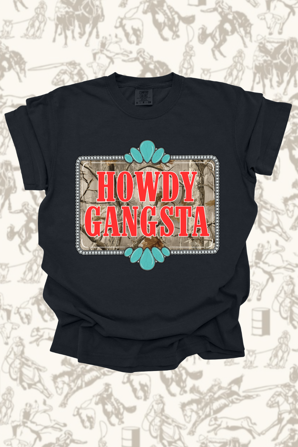 Howdy Gangsta Camo Graphic Tee