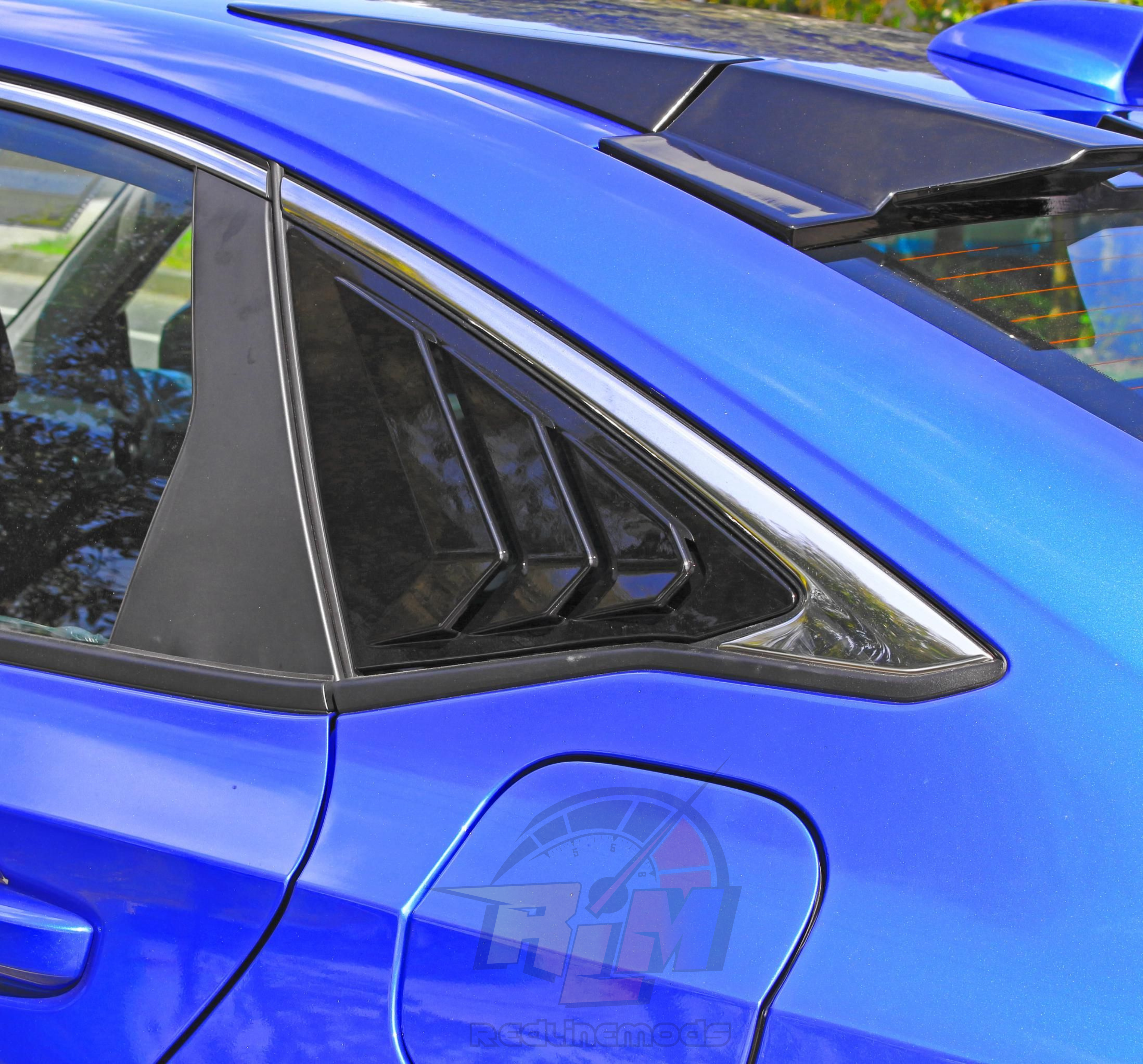 2022-2026 Xgen Civic Side Louvers Gloss Black