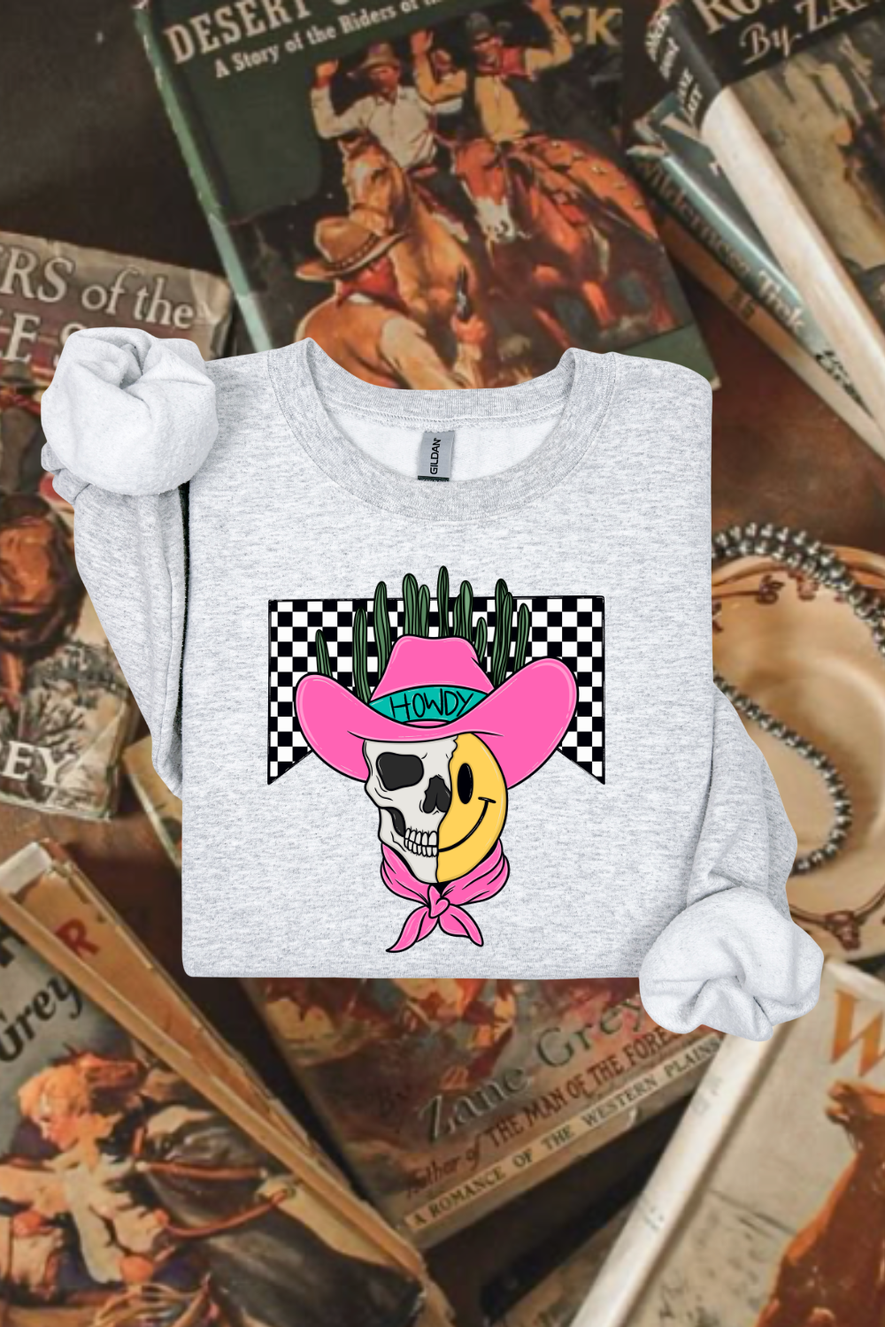 Western Smiley Sweatshirt