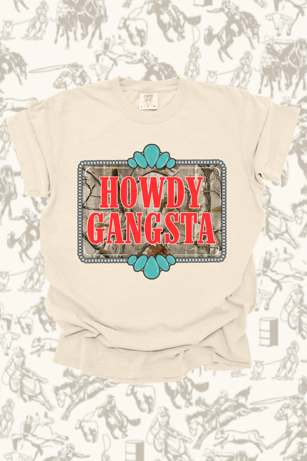 Howdy Gangsta Camo Graphic Tee