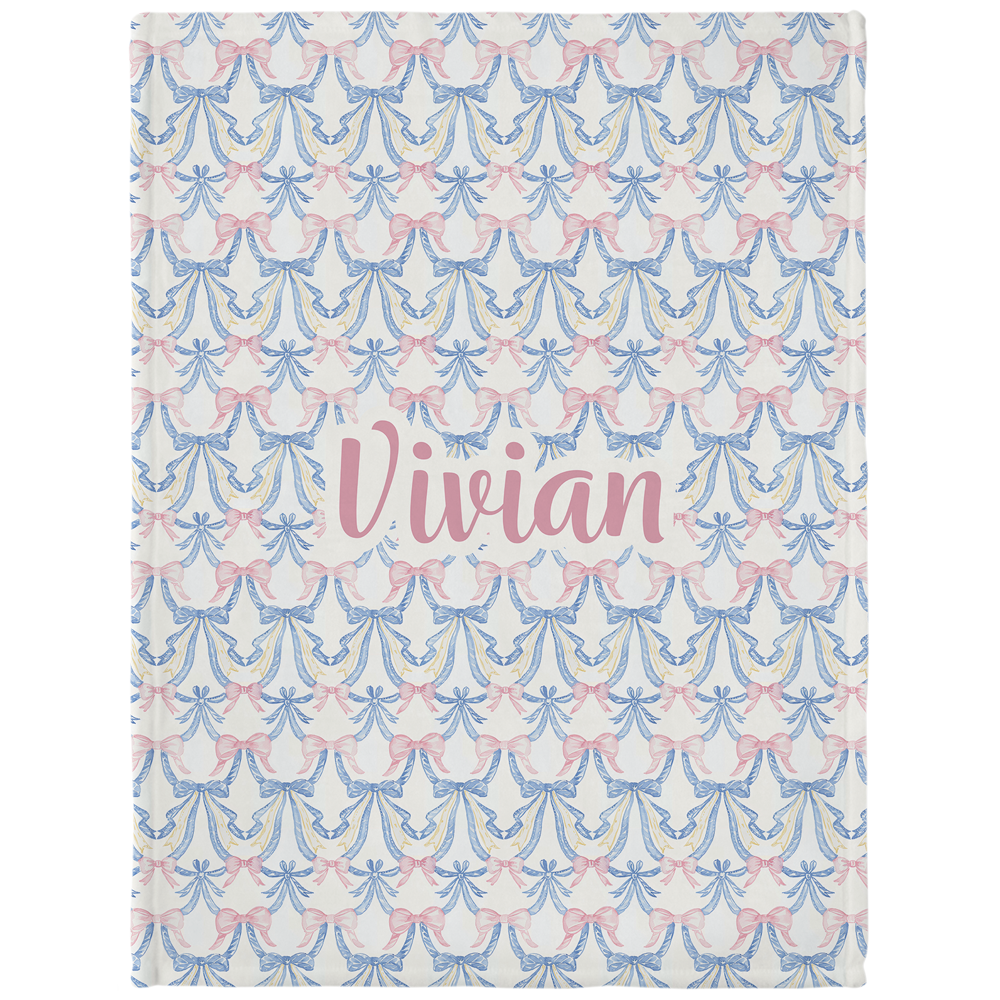 Vivian Personalized Minky Blanket