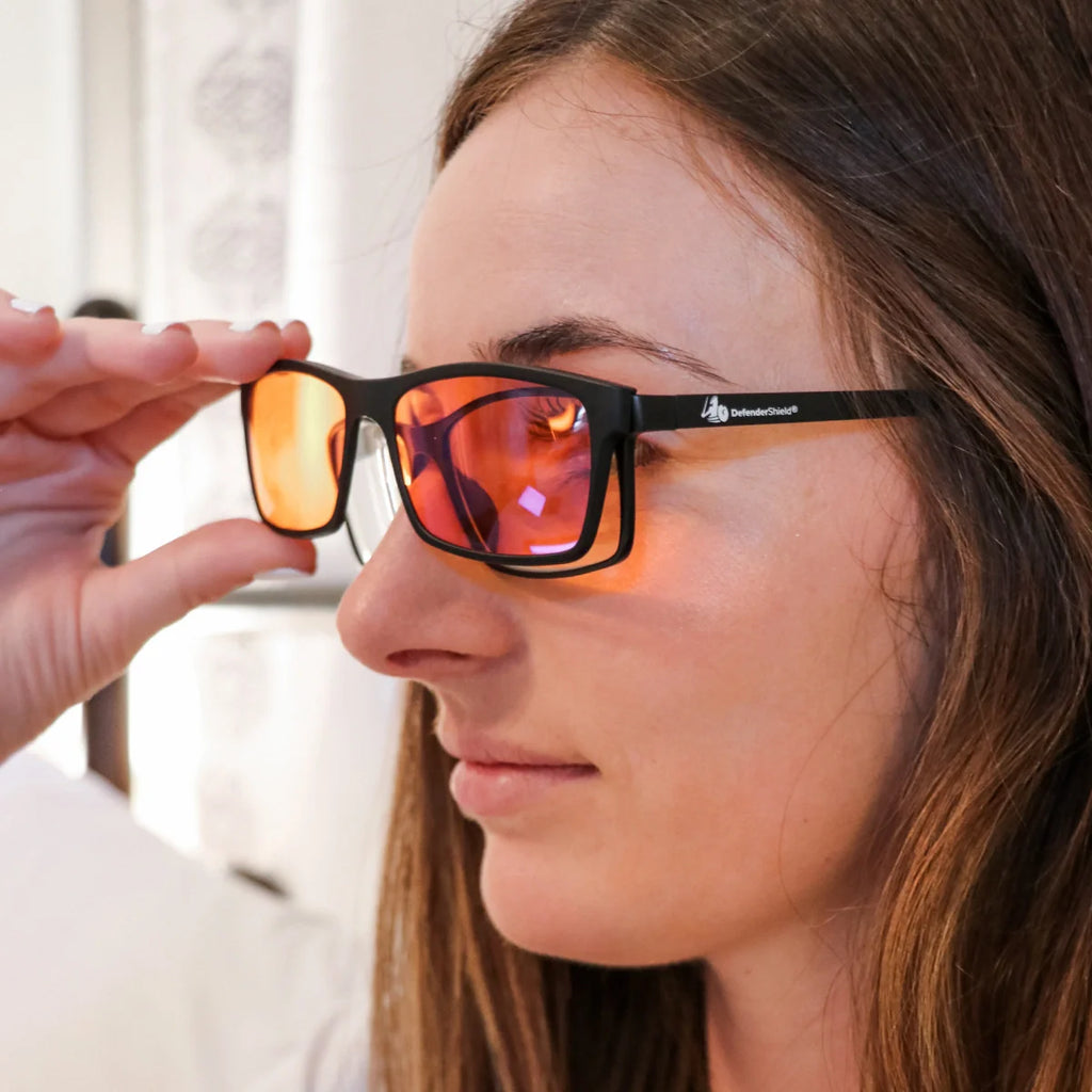 Versa Blue Light Blocking Glasses – with Interchangeable 50% and 99% Blocking Lenses