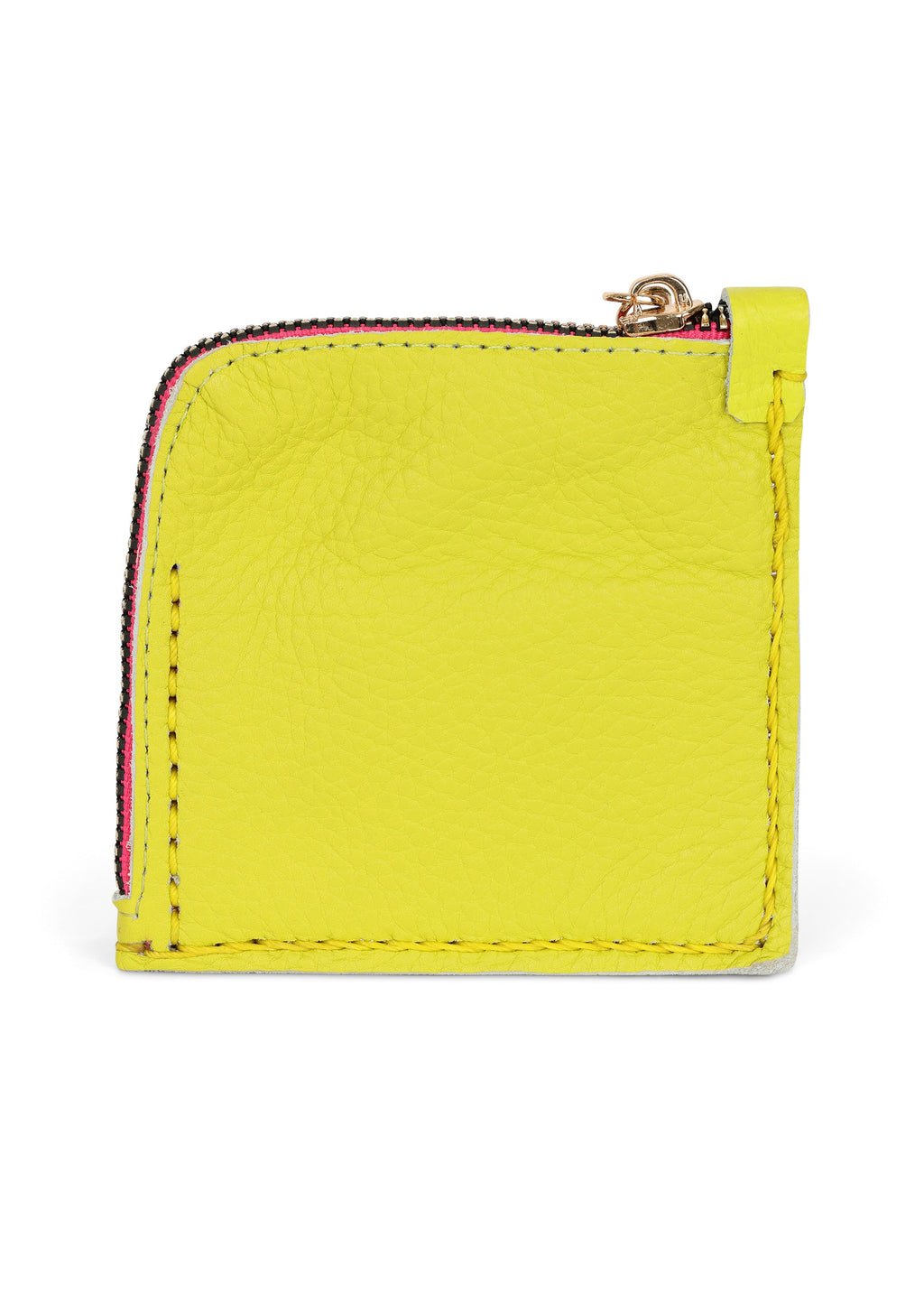 Jaguar Embroidered Zip Around Wallet Yellow