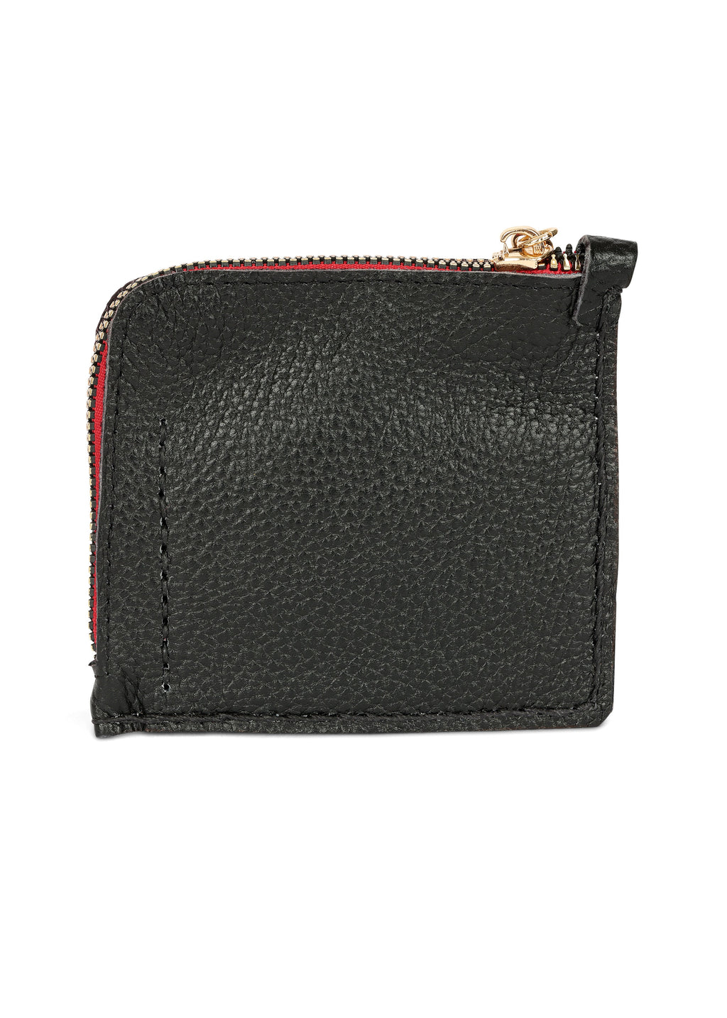 Jaguar Embroidered Zip Around Wallet Black