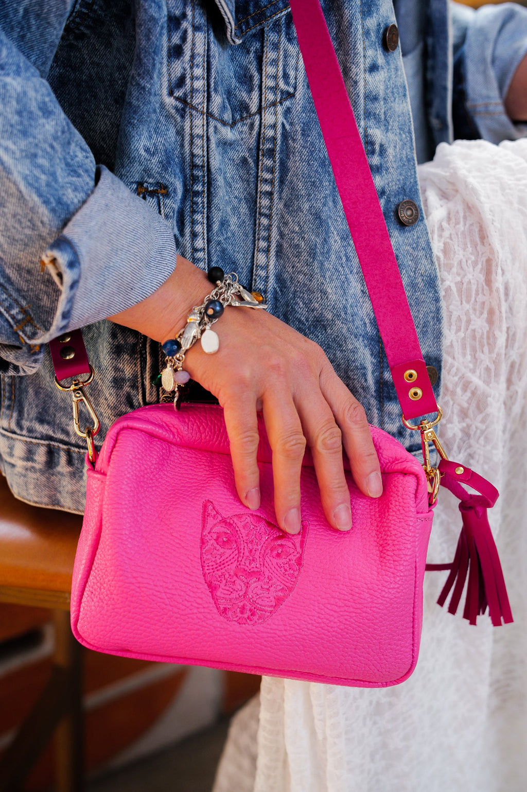 Jaguar Lucia Crossbody Hot Pink