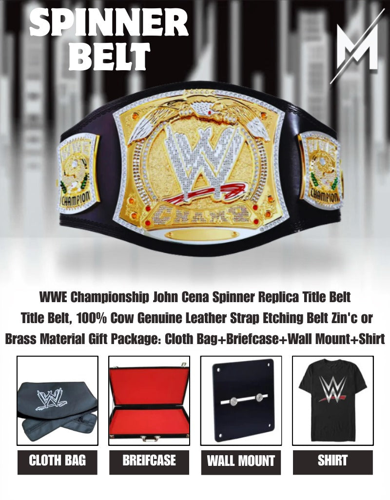 WWE Championship John Cena Spinner Replica Title Belt