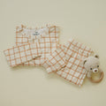 Burnt Orange Plaid 2pc Bamboo Pajamas