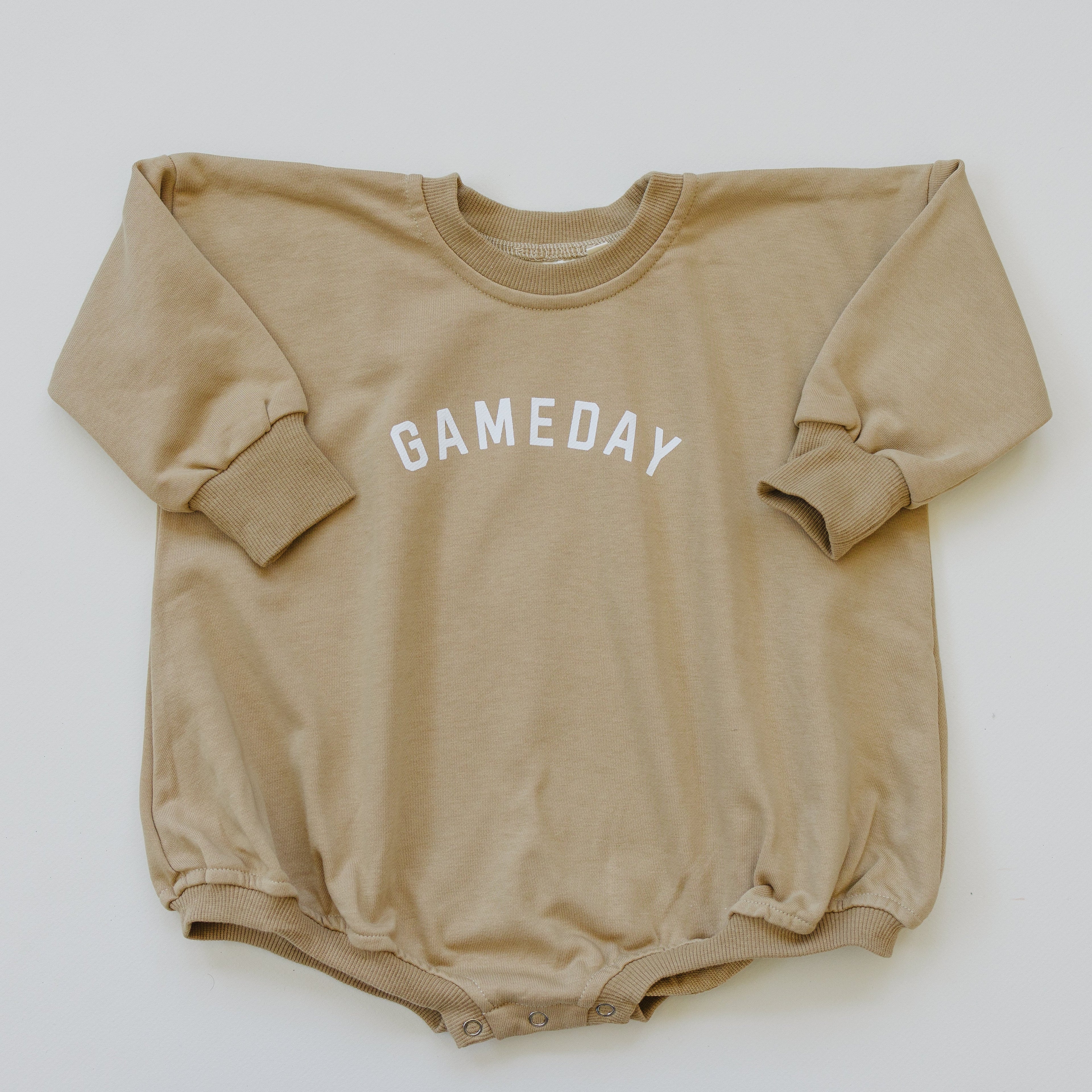 Gameday Sweatshirt Bubble Romper