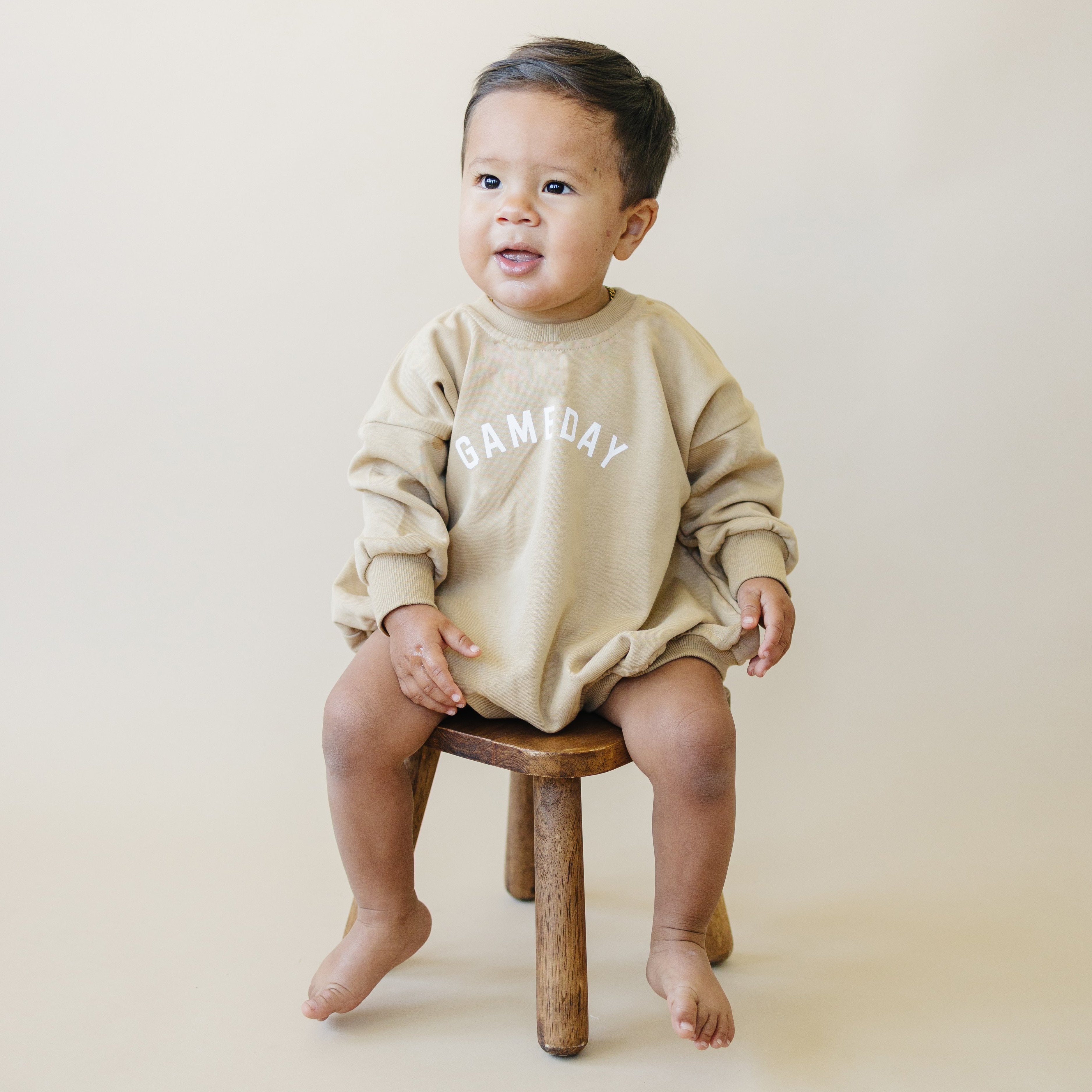 Gameday Sweatshirt Bubble Romper