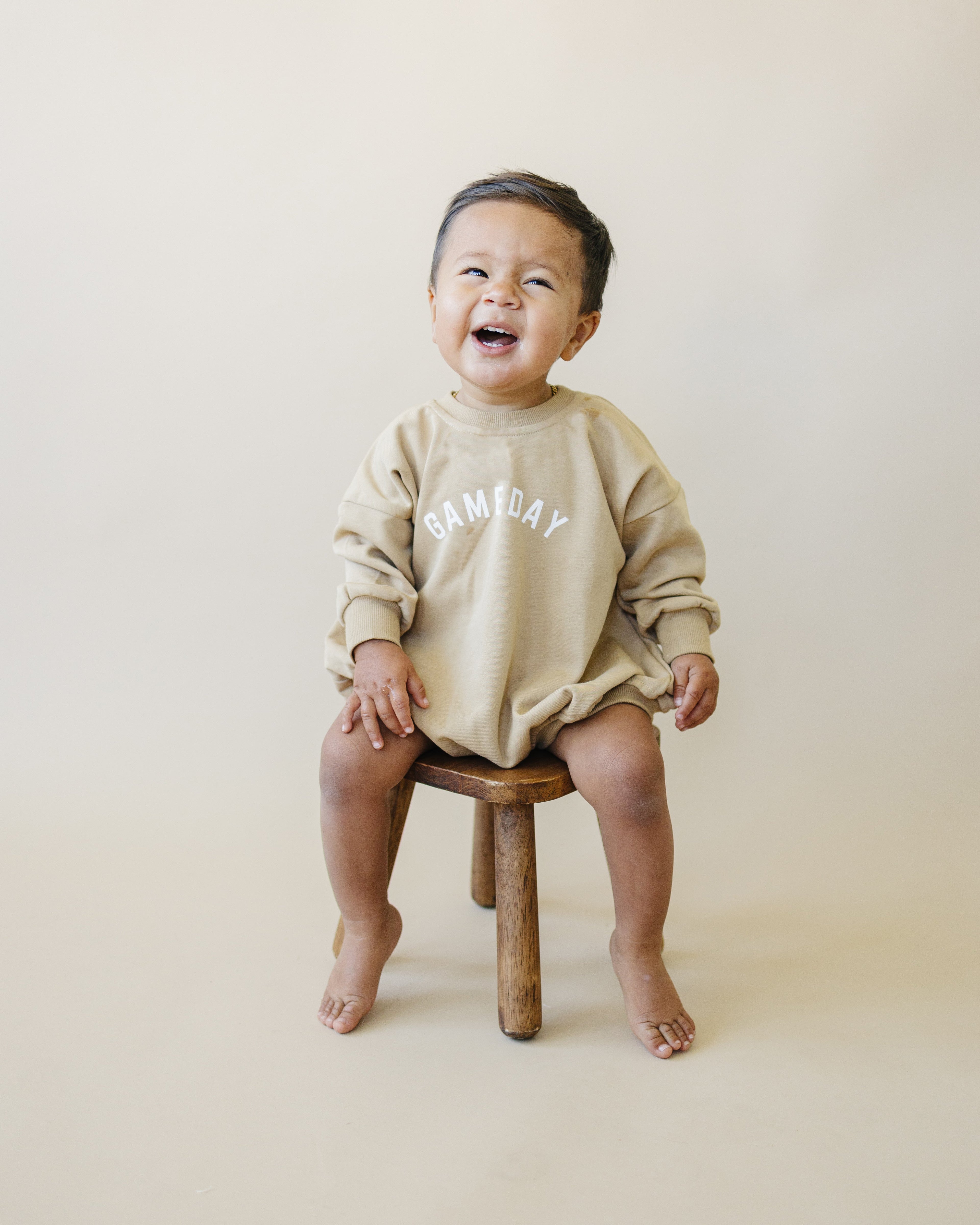 Gameday Sweatshirt Bubble Romper