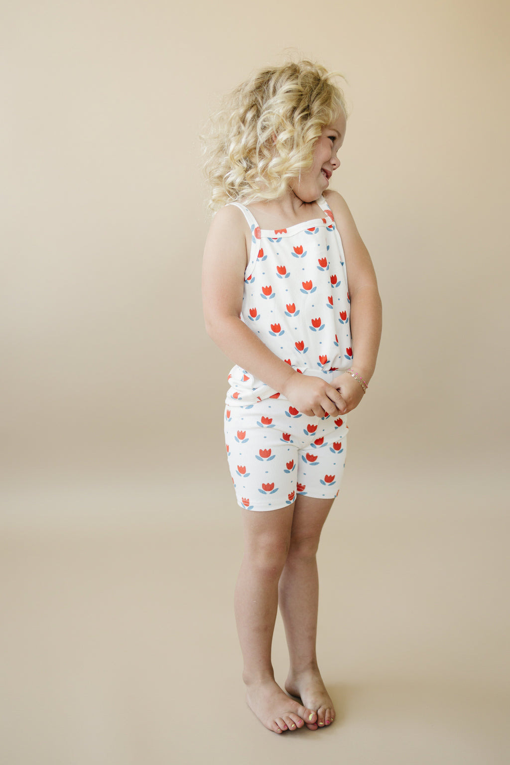 Red White & Blue Tulip Ribbed Bamboo 2pc Tank Set *Sizes 4T-6 left