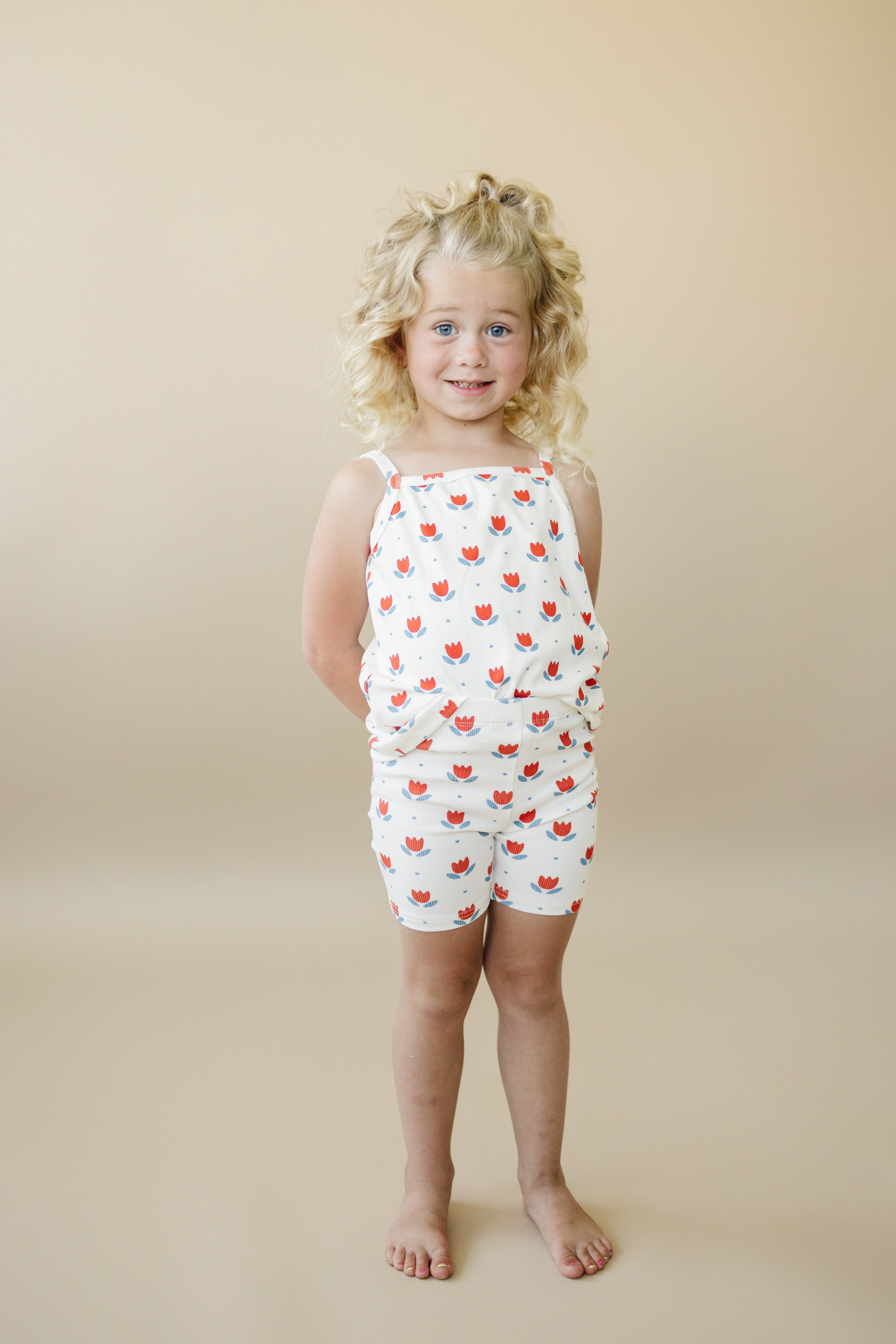 Red White & Blue Tulip Ribbed Bamboo 2pc Tank Set *Sizes 4T-6 left