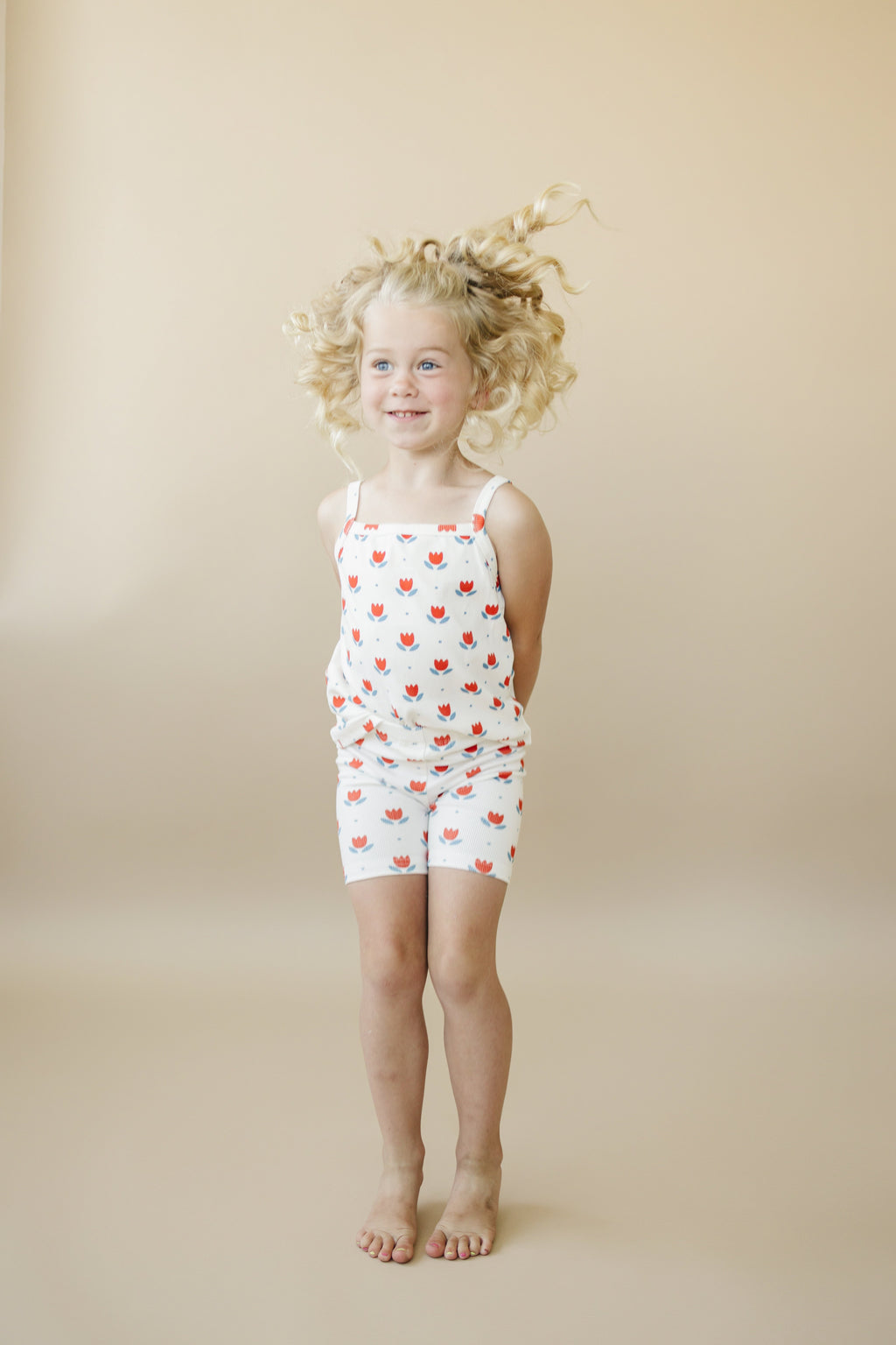 Red White & Blue Tulip Ribbed Bamboo 2pc Tank Set *Sizes 4T-6 left