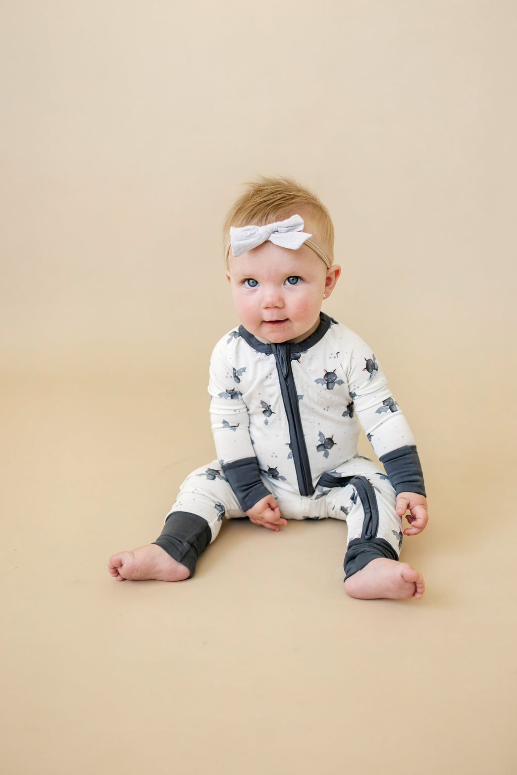 Batty for Bedtime Bamboo Zippy Romper *Newborn only