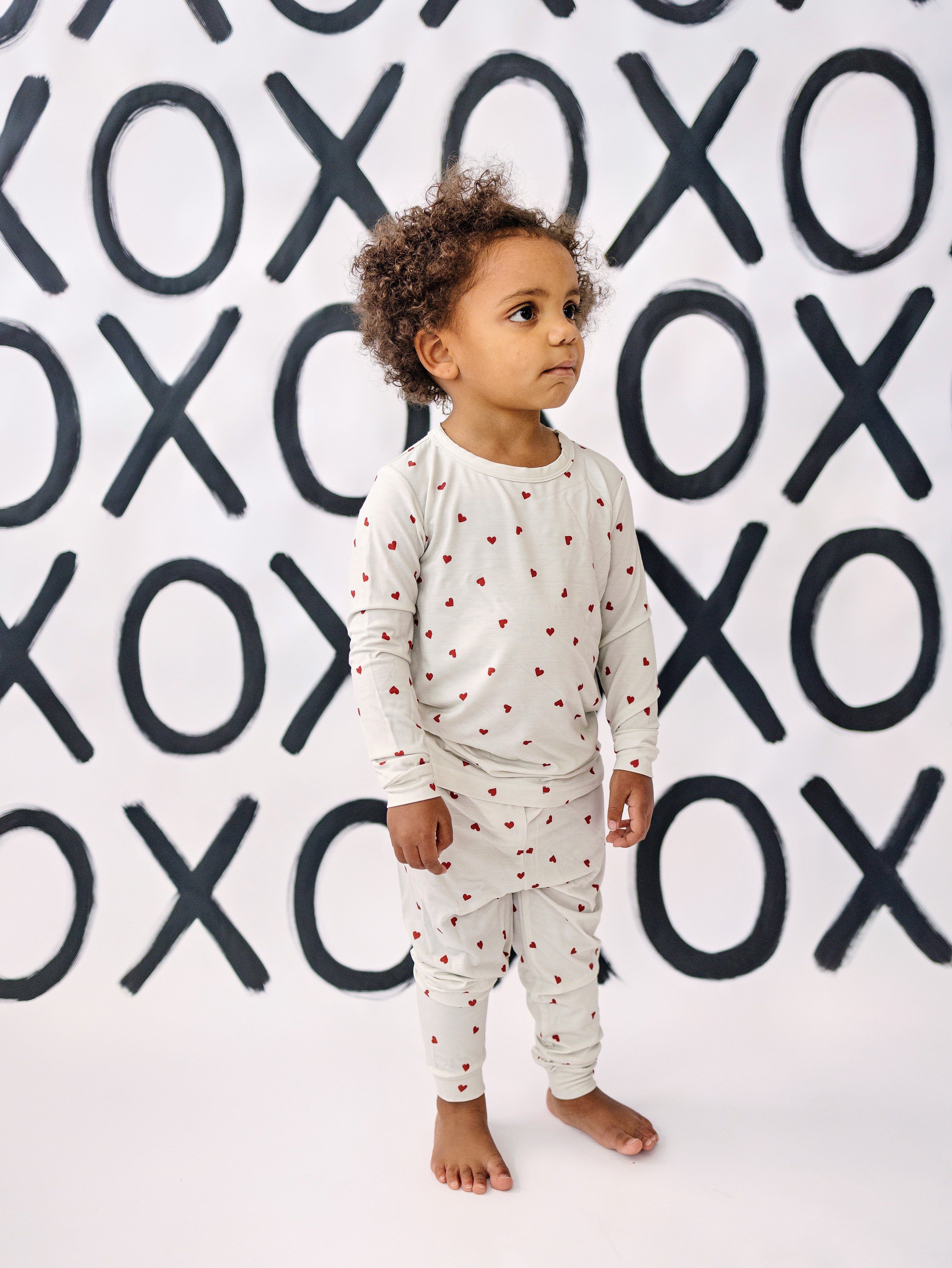Tiny Hearts 2pc Bamboo Pajamas