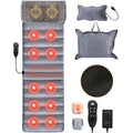 Full Body Electric Massage Mat with Heat Vibration Massage Pad Cushion Back Massage Mattress Chair Pad with Neck Massage Pillow with 10 Vibration Moto