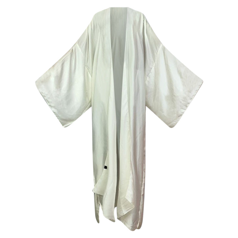 White Silk Kimono