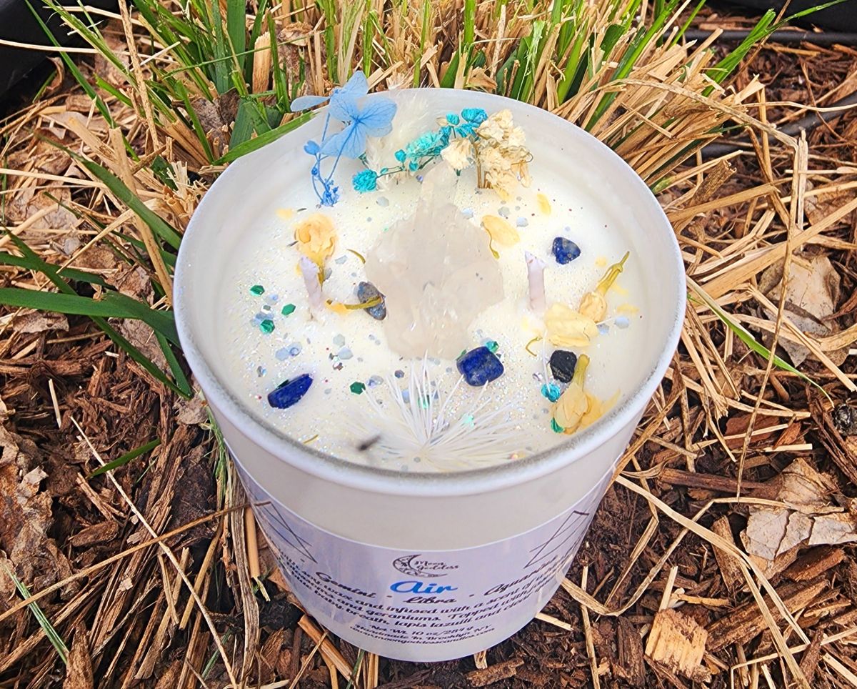 Air Sign Candle | Element of Air | Gemini, Libra & Aquarius