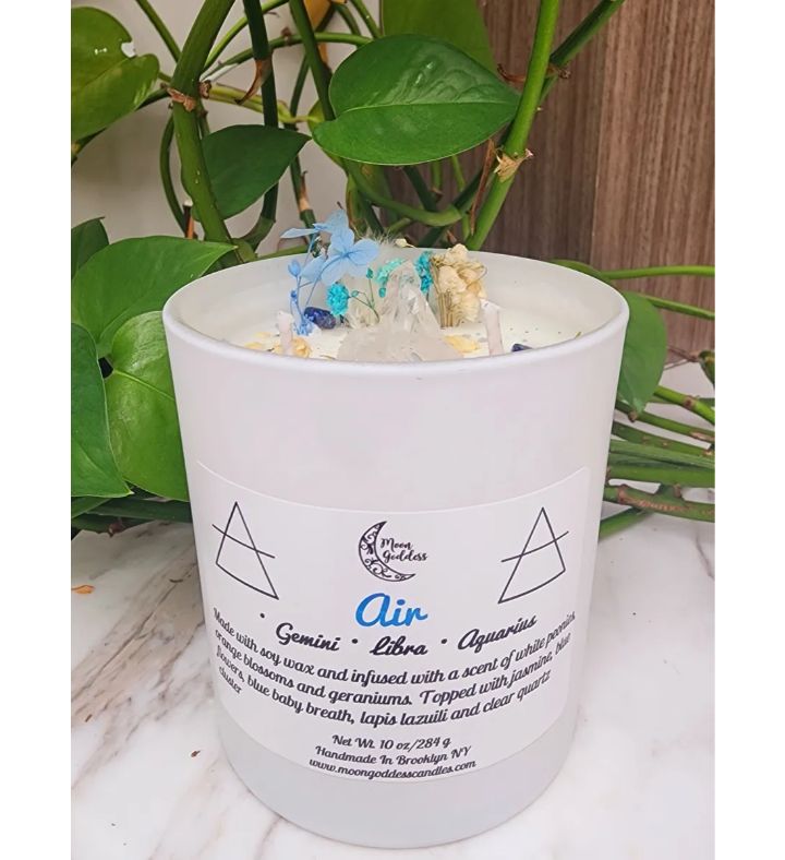 Air Sign Candle | Element of Air | Gemini, Libra & Aquarius