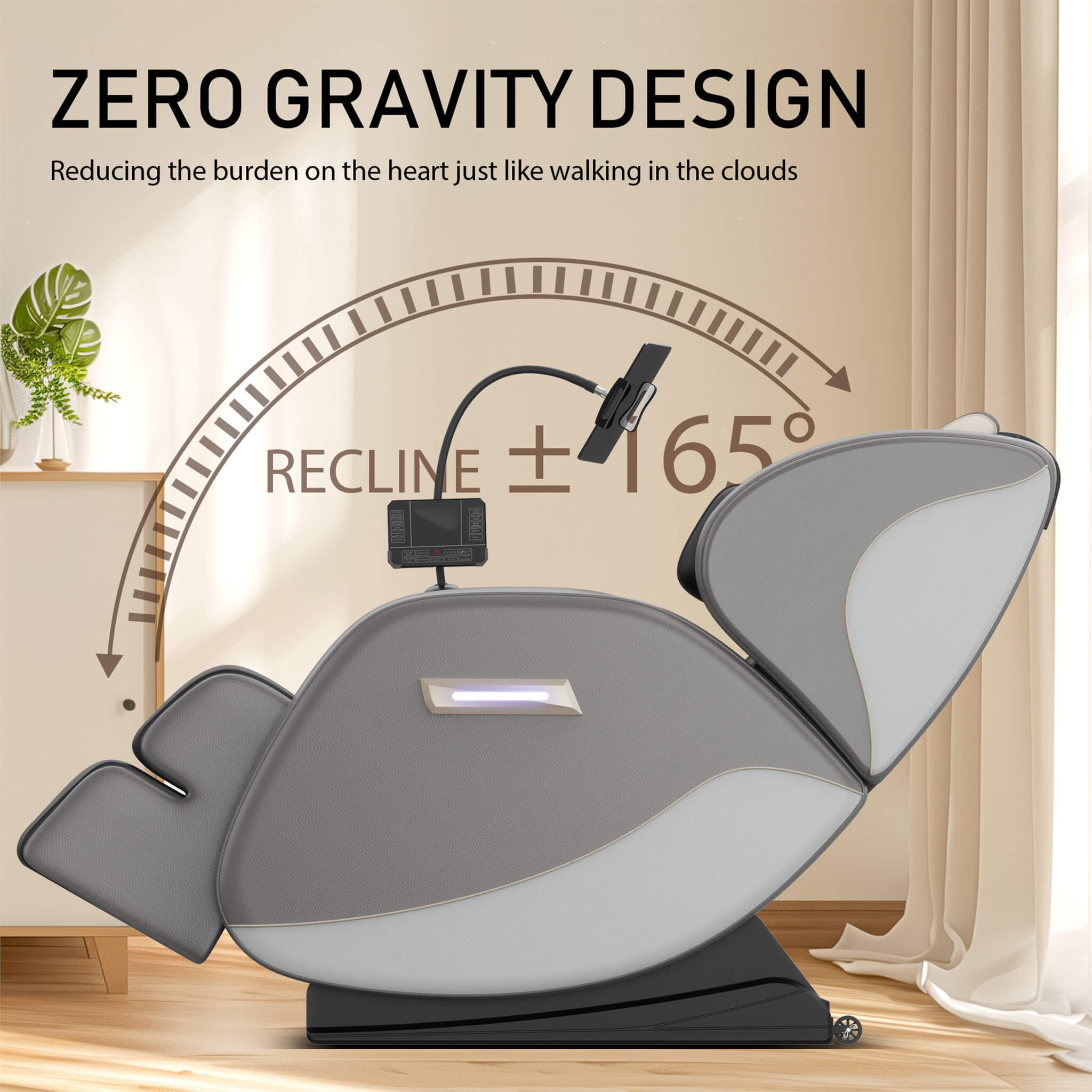 Airvana Opulence Zero Gravity Massage Recliner Chair With Bluetooth Audio (SAK31972)